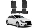 Omac Tappetini Per Mercedes Classe A W176 2015-2018 Tpe Tappetini Auto Nero 4 Pz