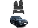 1998-2007 Lexus LX470 Tappetini Tpe Nero 4 Pezzi