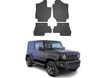 2018-2025 Suzuki Jimny Tappetini In Gomma Nero 4 Pz
