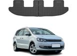 2010-2025 Vw Sharan 3A Fila Di Sedili Tappetini In Gomma Nera 2 Pz