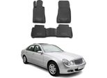 2002-2009 Mercedes Classe E W211 S211 Tappetini Tpe Nero 4 Pz