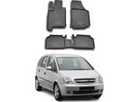 2003-2010 Opel Meriva Tappetini Tpe Nero 4 Pz