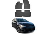 2013-2020 Vw Golf Mk7 Variant Tappetini In Gomma Nera 4 Pz