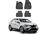 2019-2025 Renault Arkana Tappetini Tpe Nero 4 Pz