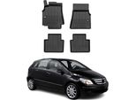 2005-2011 Mercedes Classe B W245 Tappetini In Gomma Premium 3D Nero Tpe 4 Pz