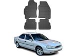 1996-2000 Ford Mondeo Mk2 Tappetini In Gomma Nera 4 Pz
