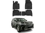 2015-2025 Lexus Lx 570 Tappetini Tpe Nero 4 Pz