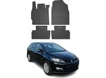 2006-2009 Mazda CX-7 Tappetini In Gomma Nera 4 Pezzi