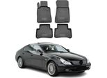 2004-2010 Mercedes Cls W219 Tappetini Tpe Nero 4 Pz