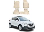 2012-2019 Opel Mokka Tappetini Tpe Beige 4 Pz