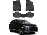 2012-2025 Mitsubishi Outlander Tappetini Tpe Nero 4 Pz