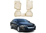 2005-2011 Vw Passat Tappetini Tpe Beige 4 Pz