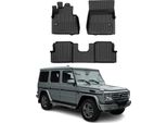 1990-2018 Mercedes Classe G W463 Tappetini Tpe Nero 3 Pz