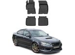 2003-2009 Subaru Legacy Tappetini Tpe Nero 4 Pz