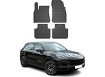 2017-2025 Porsche Cayenne Tappetini In Gomma Nera 4 Pz