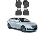 2019-2025 Skoda Scala Tappetini Tpe Nero 4 Pz