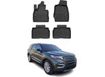 2020-2025 Ford Explorer U6 Tappetini Tpe Nero 4 Pz