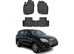 2005-2012 Toyota RAV4 Tappetini Tpe Nero 4 Pz