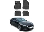 2013-2019 Mazda 3 Tappetini Tpe Nero 4 Pz