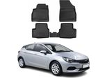 2015-2021 Opel Astra K Tappetini Tpe Nero 4 Pz