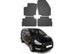 2006-2015 Ford Galaxy Tappetini Tpe Nero 4 Pezzi