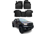 2007-2013 Toyota Tundra Crewmax Tappetini Tpe Nero 4 Pz