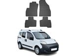 2007-2017 Citroen Nemo 5 Persone Tappetini In Gomma Nero 4 Pz