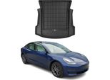 Omac Rivestimento Del Bagagliaio In Gomma Per Tesla Model 3 2017-2025 Rivestimento Del Bagagliaio In Tpe Nero