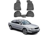 1996-2005 Vw Passat Tappetini Tpe Nero 4 Pz