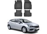 2015-2021 Opel Astra Tappetini Tpe Nero 4 Pz