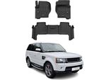 2005-2013 Range Rover Sport L320 Tappetini Tpe Nero 3 Pz