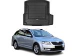 Omac Rivestimento Del Bagagliaio In Gomma Per Skoda Octavia Estate 2012-2019 Tpe Nero