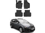 2010-2020 Seat Alhambra Tappetini Tpe Nero 4 Pz