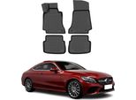 2017-2025 Mercedes Classe C C205 Coupé Tappetini Tpe Nero 4 Pz