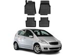 2004-2012 Mercedes Classe A W169 Tappetini Tpe Nero 4 Pezzi
