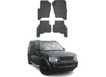 2009-2016 Land Rover Discovery Tappetini In Gomma Nera 4 Pezzi
