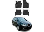 2004-2015 Seat Altea Tappetini Tpe Nero 4 Pezzi