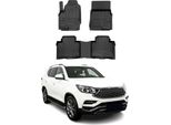 2017-2025 Ssangyong Rexton Tappetini Tpe Nero 3 Pz
