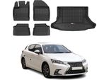 Set Di Tappetini E Fodere Per Il Bagagliaio Omac Per Lexus Ct 200H 2010-2020 In Gomma 5X