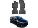 2015-2025 Vw Touran Tappetini In Gomma Nera 4 Pz