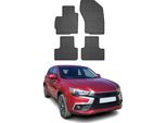 2010-2025 Mitsubishi Asx Tappetini In Gomma Nera 4 Pz