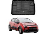Omac Rivestimento Del Bagagliaio In Gomma Per Citroen C3 2016-2024 Rivestimento Del Bagagliaio In Tpe Nero