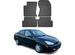 1998-2004 Ford Focus Mk1 Tappetini In Gomma Nera 4 Pz
