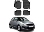 2007-2017 Suzuki Swift SX4 Tappetini Tpe Nero 4 Pz