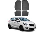2015-2019 Opel Karl Tappetini Tpe Nero 4 Pz