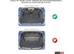 Omac Rivestimento Del Bagagliaio In Gomma Per Citroen E-C4 2021-2025 Rivestimento Del Bagagliaio In Tpe Nero