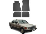 1982-1993 Mercedes W201 E90 Tappetini In Gomma Nero 4 Pezzi