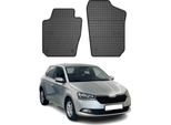 2014-2021 Skoda Fabia Van Tappetini In Gomma Nera 2 Pz