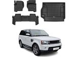 Tappetini Omac E Rivestimento Del Bagagliaio Per Land Rover Range Rover Sport 2005-13 In Gomma