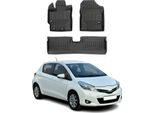 2011-2019 Toyota Yaris Tappetini Tpe Nero 3 Pz